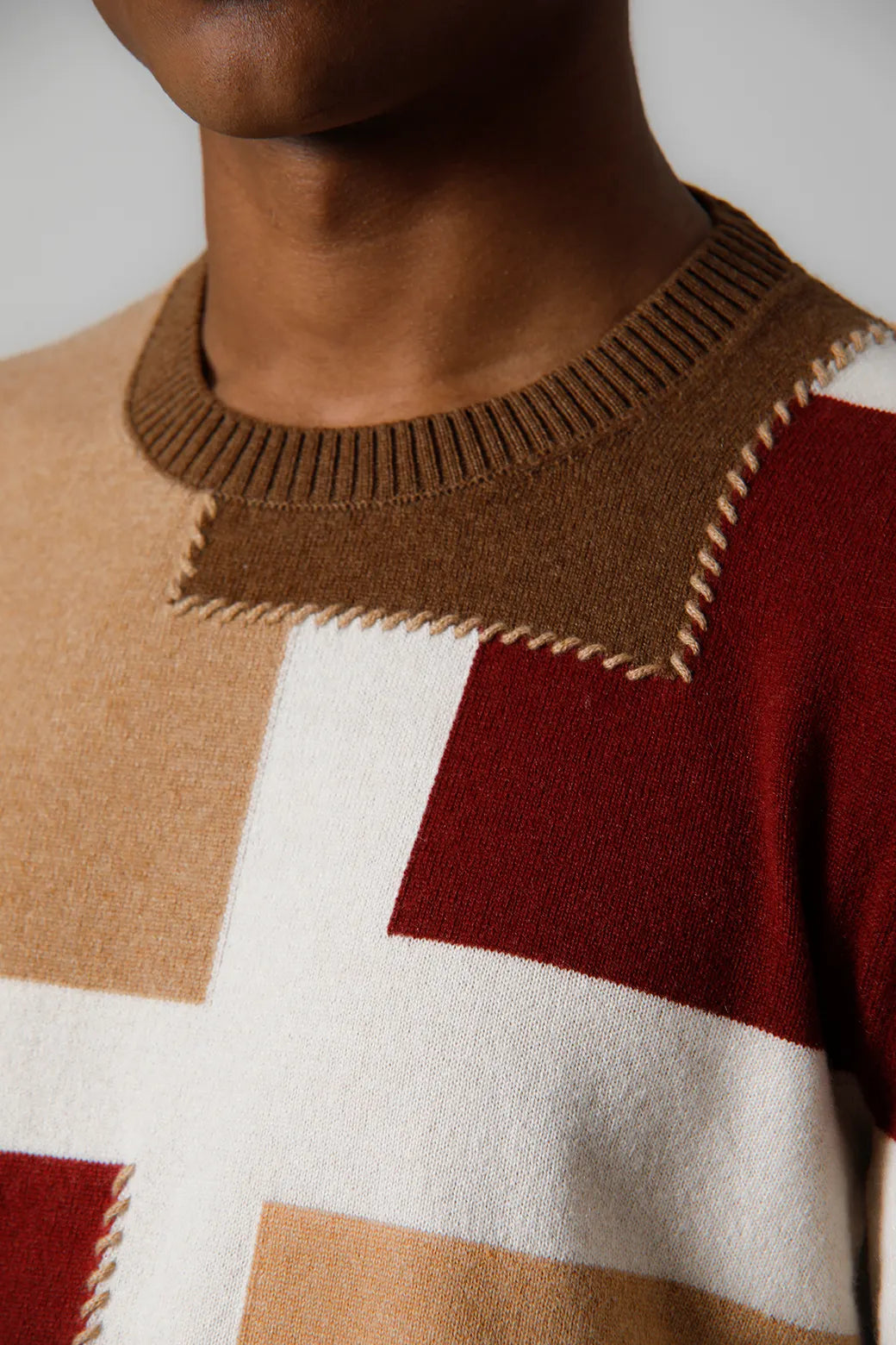 Collier ras du cou patchwork