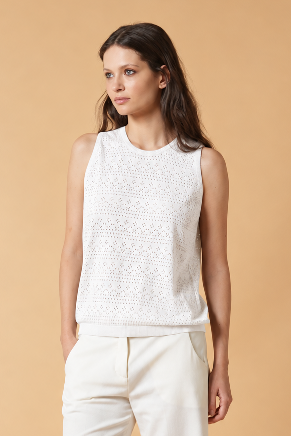 Perforated tank top