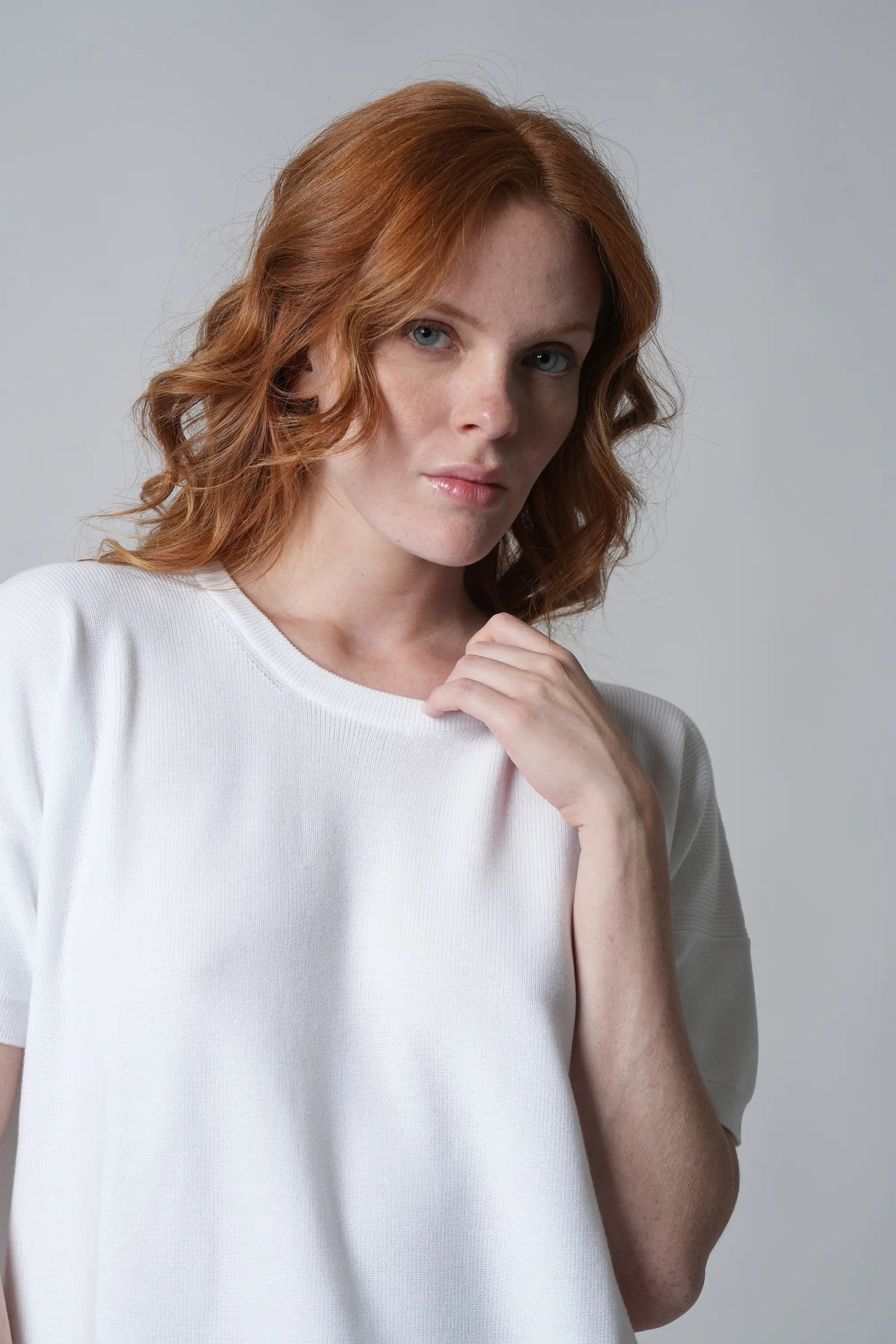 T-Shirt Senza Ricamo Rasato Oversize