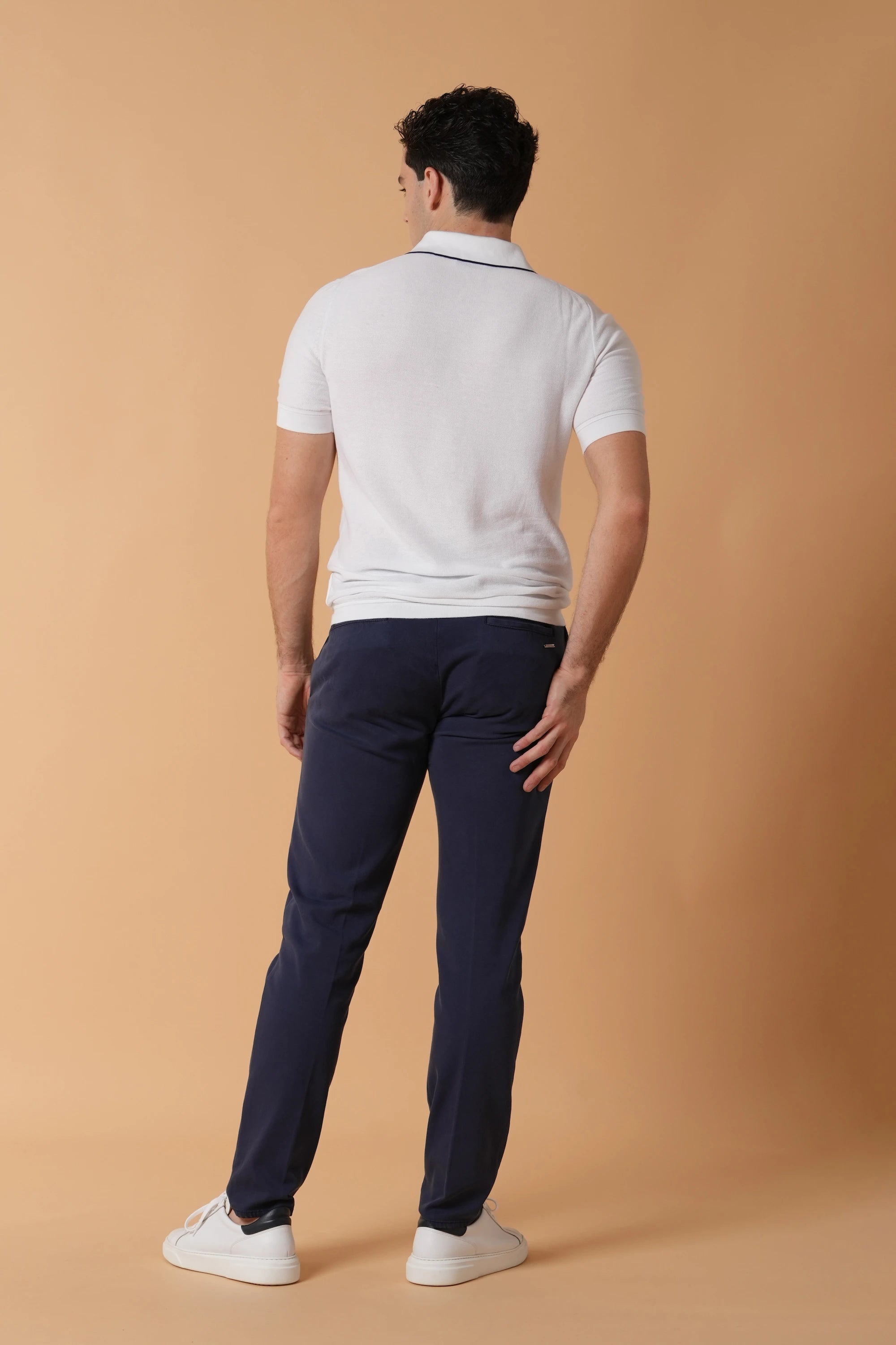 Polo avec boutons profilés contrastés