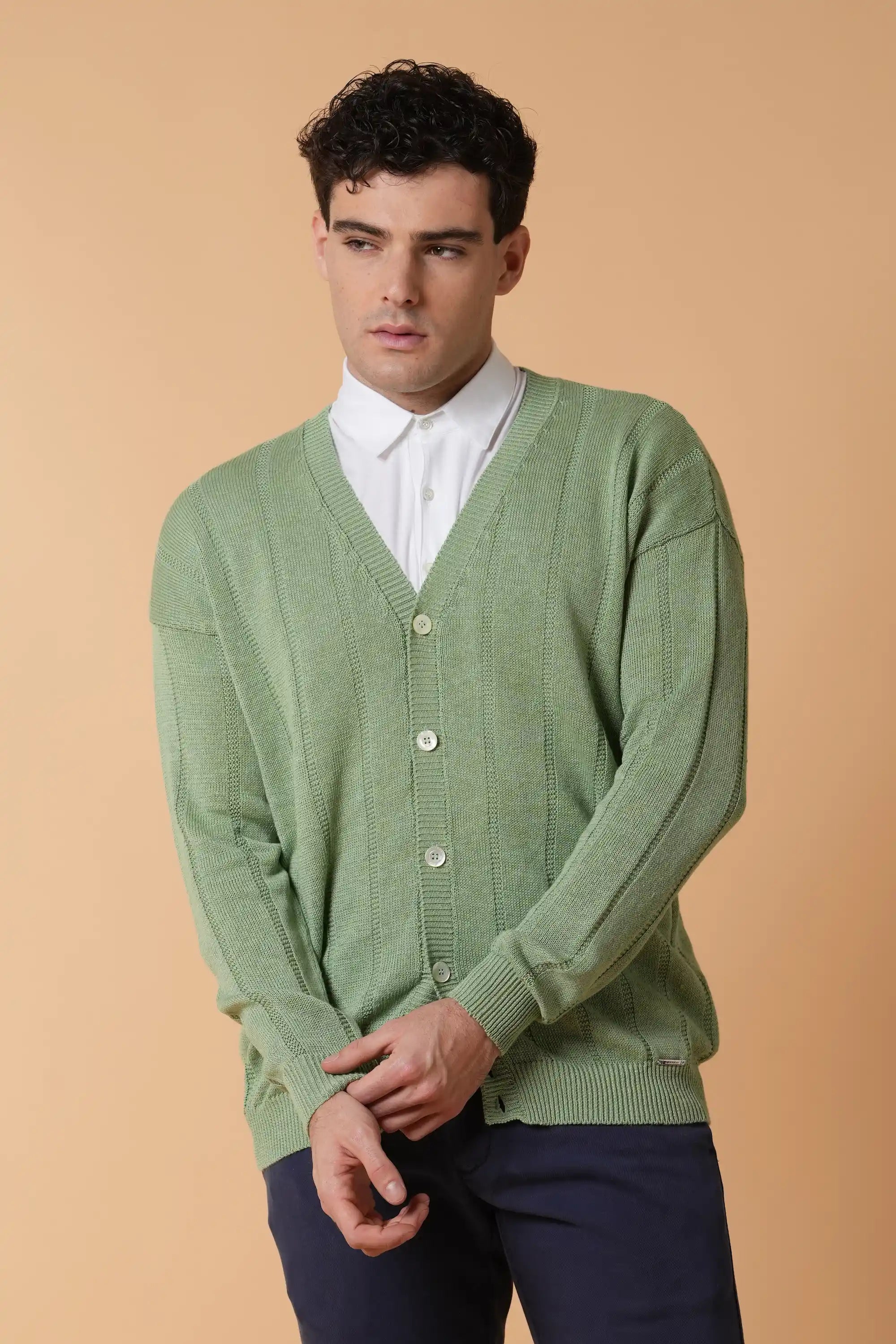 Maxi cardigan côtelé