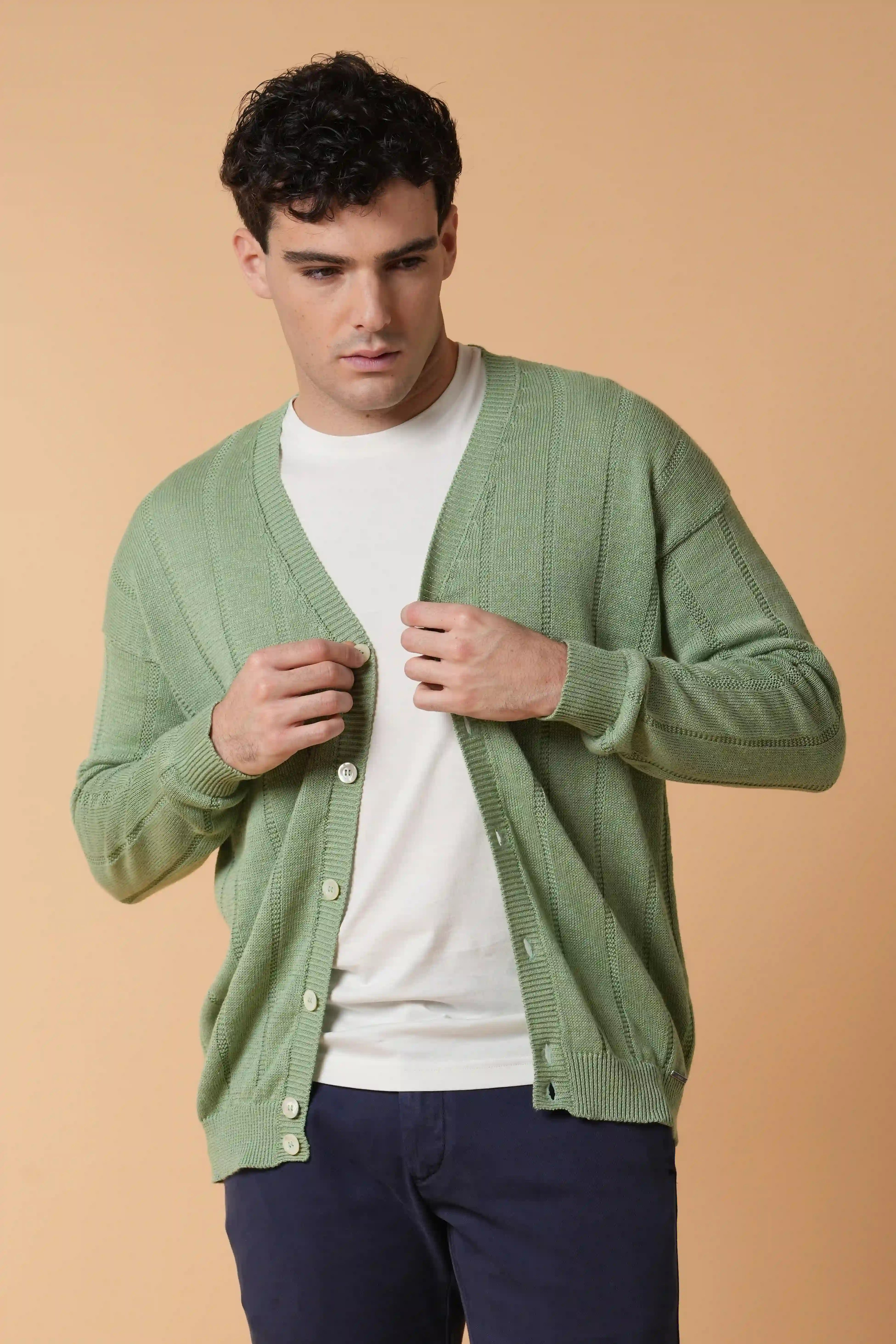 Maxi cardigan côtelé