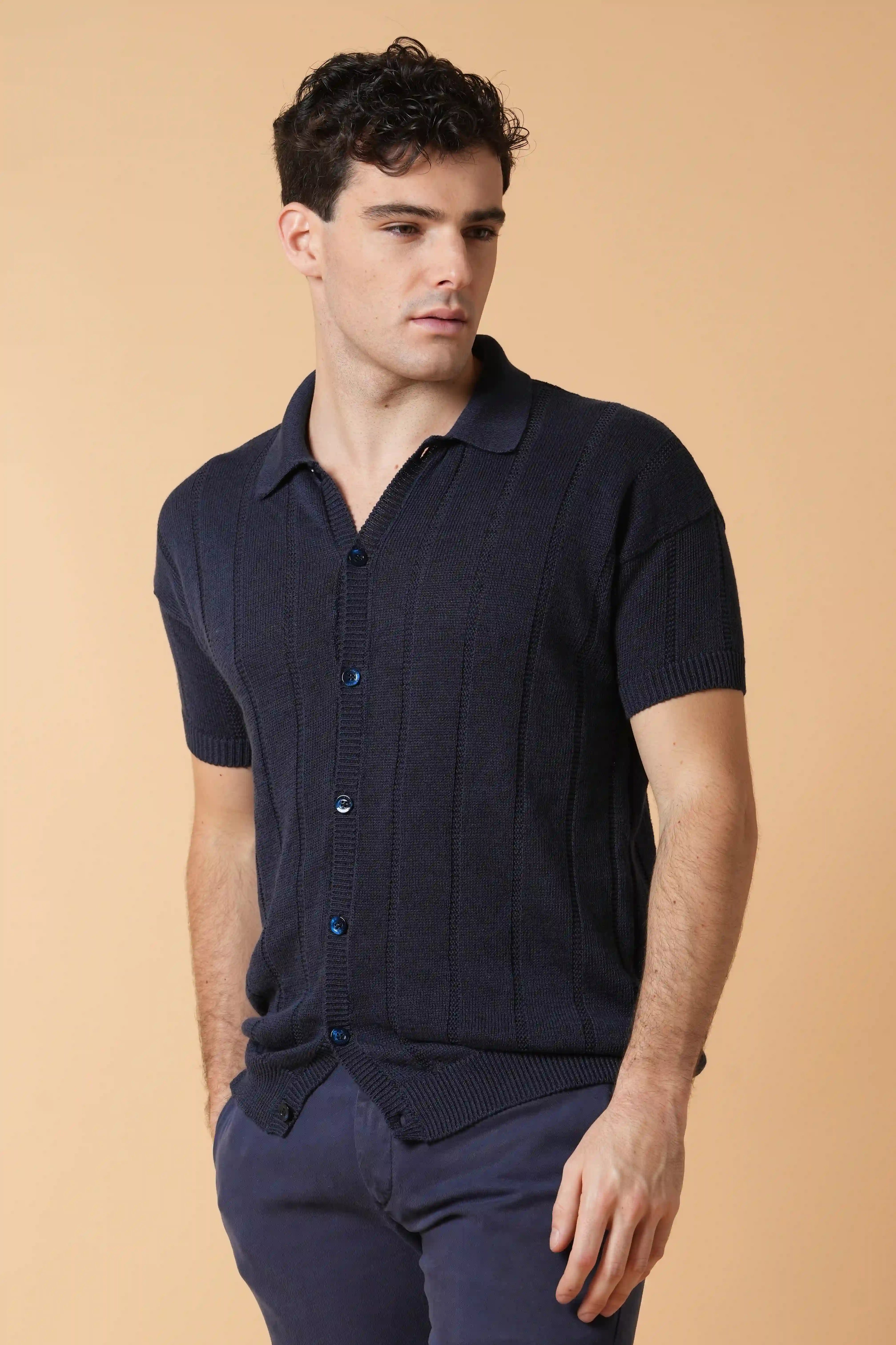 Maxi ribbed shirt