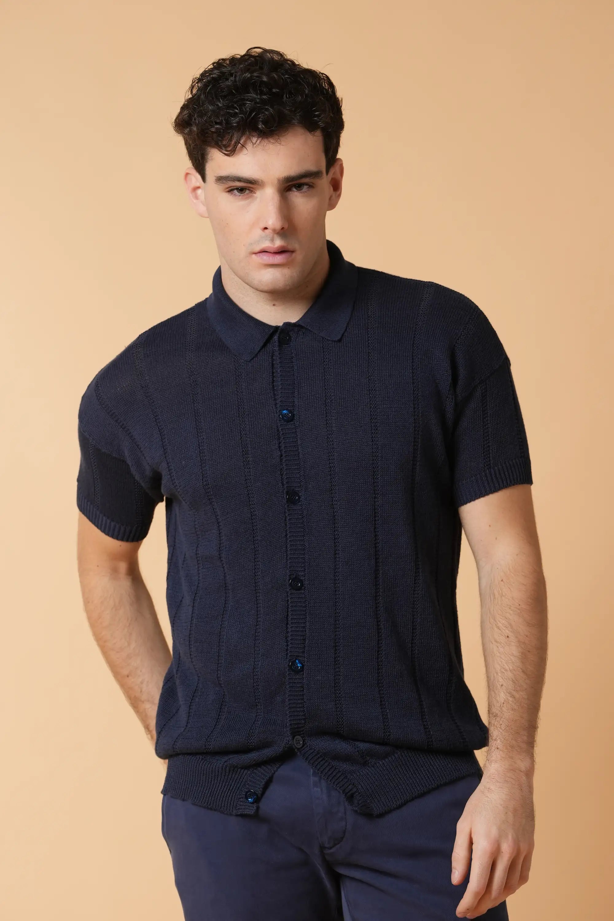 Maxi ribbed shirt