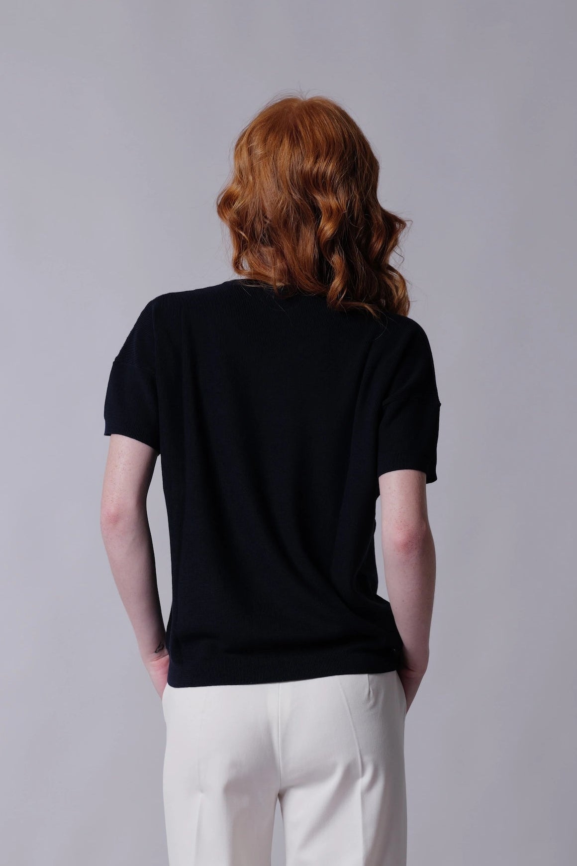 T-Shirt Senza Ricamo Rasato Oversize
