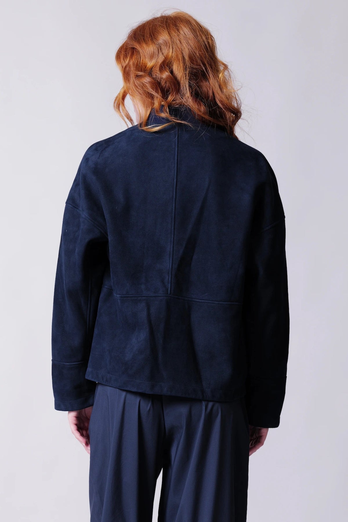 Bomber In Suede