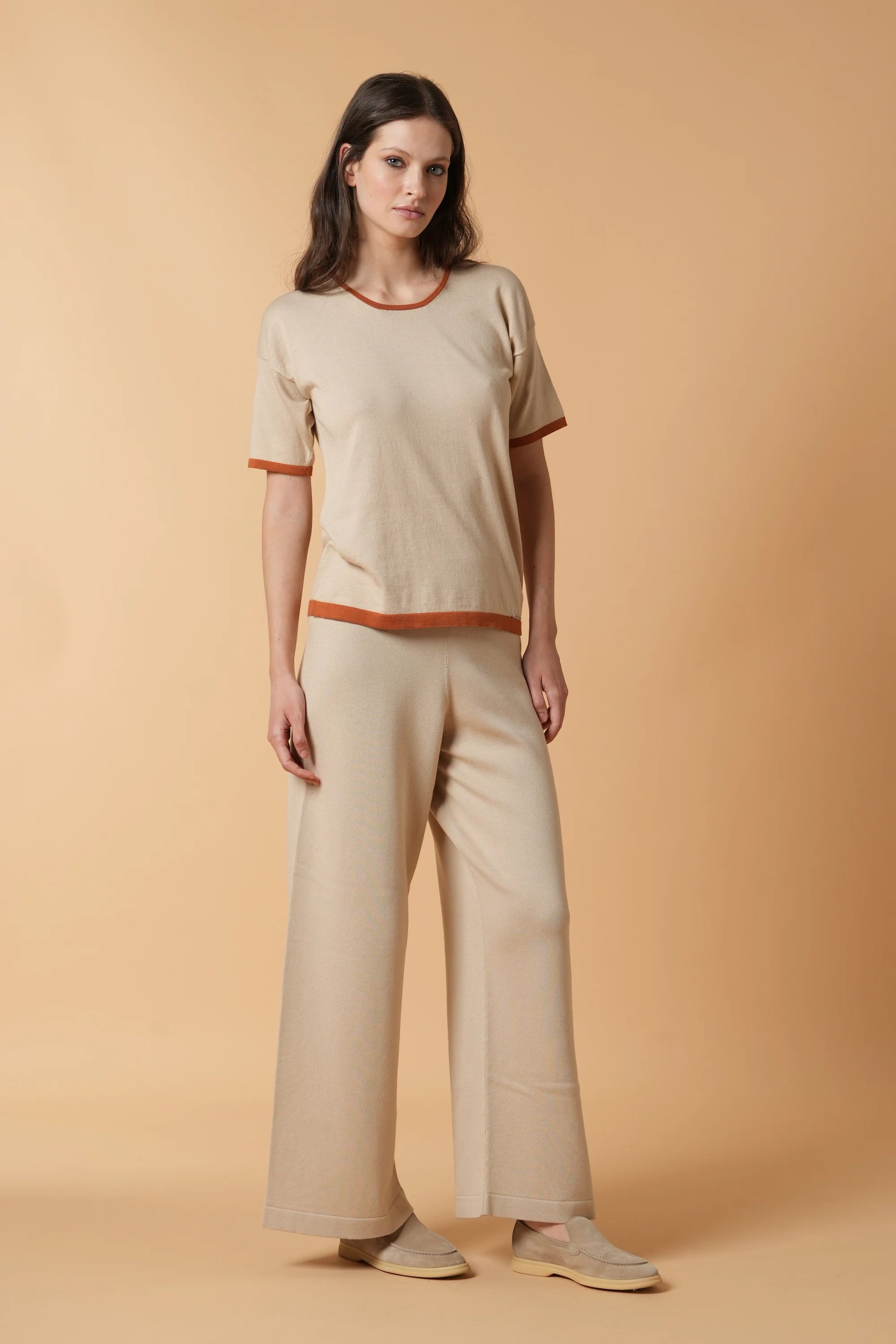 Pantaloni palazzo in cotone