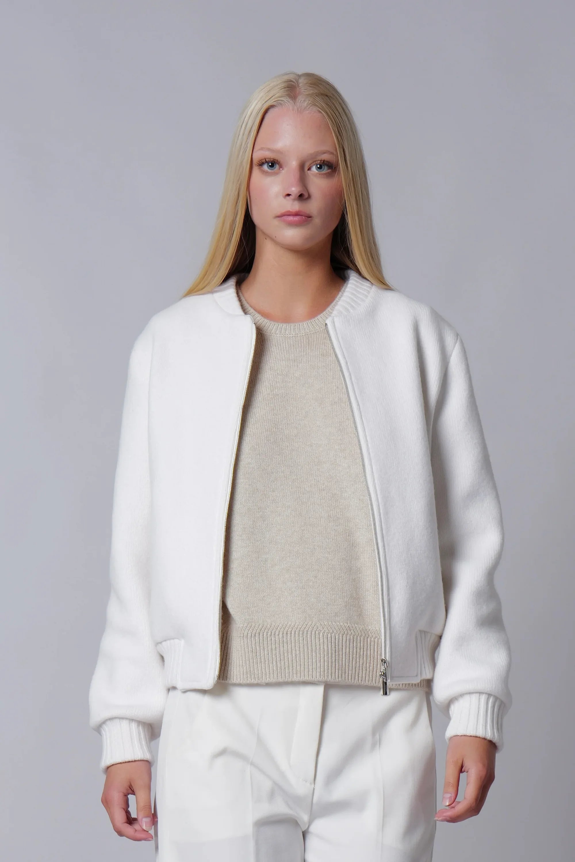 CASHMERE BOMBER JACKET