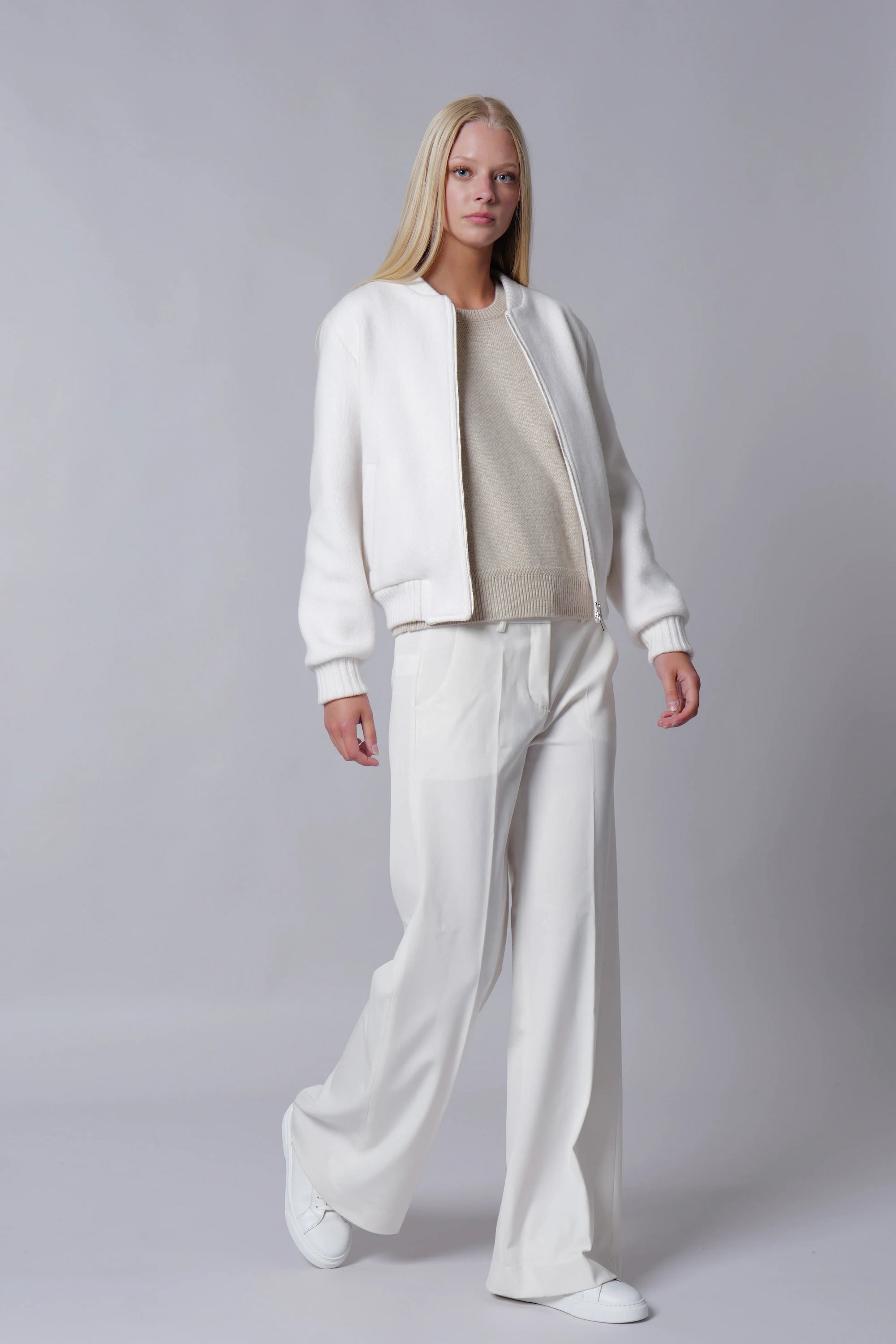 CASHMERE BOMBER JACKET