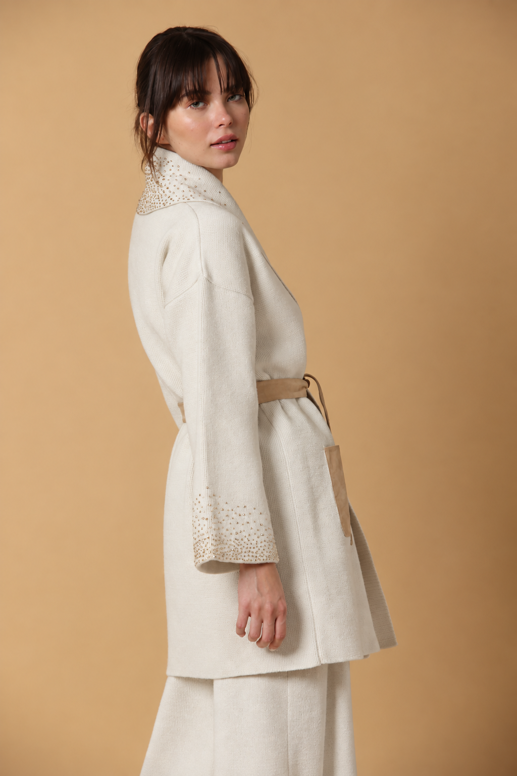 Cappotto con dettagli Swarovski