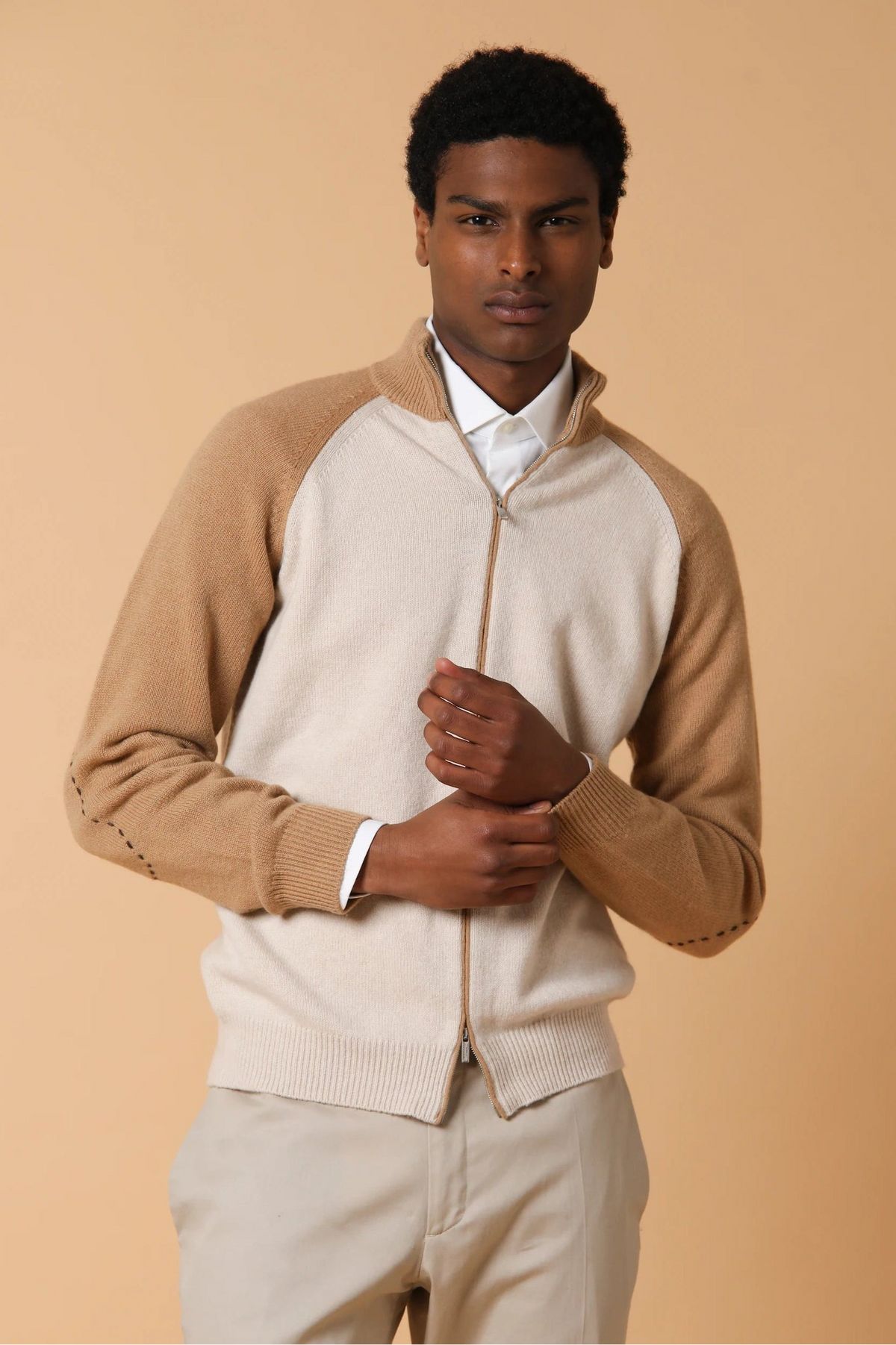Blouson aviateur avec patchs cousus