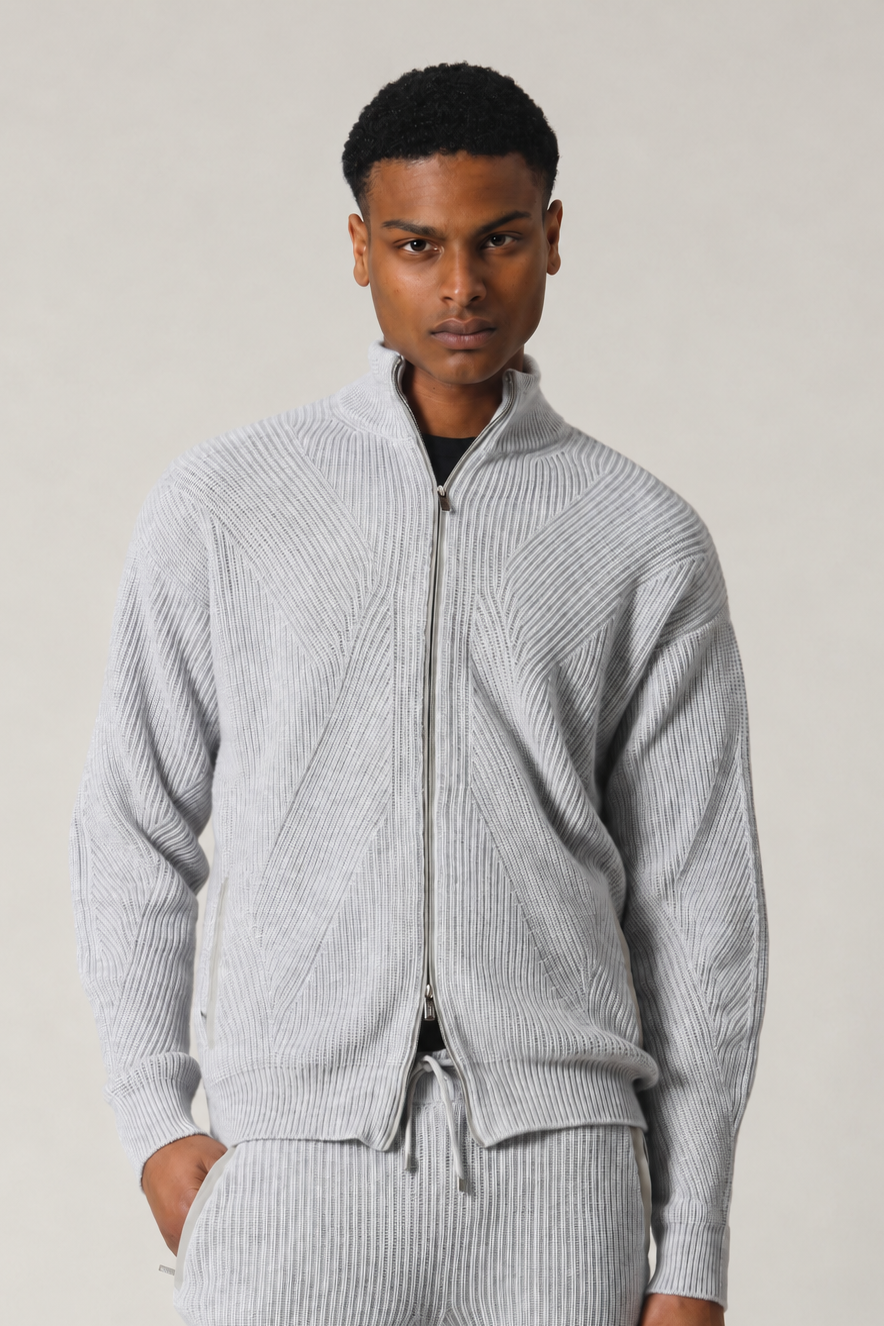 Bomber en maille perlée