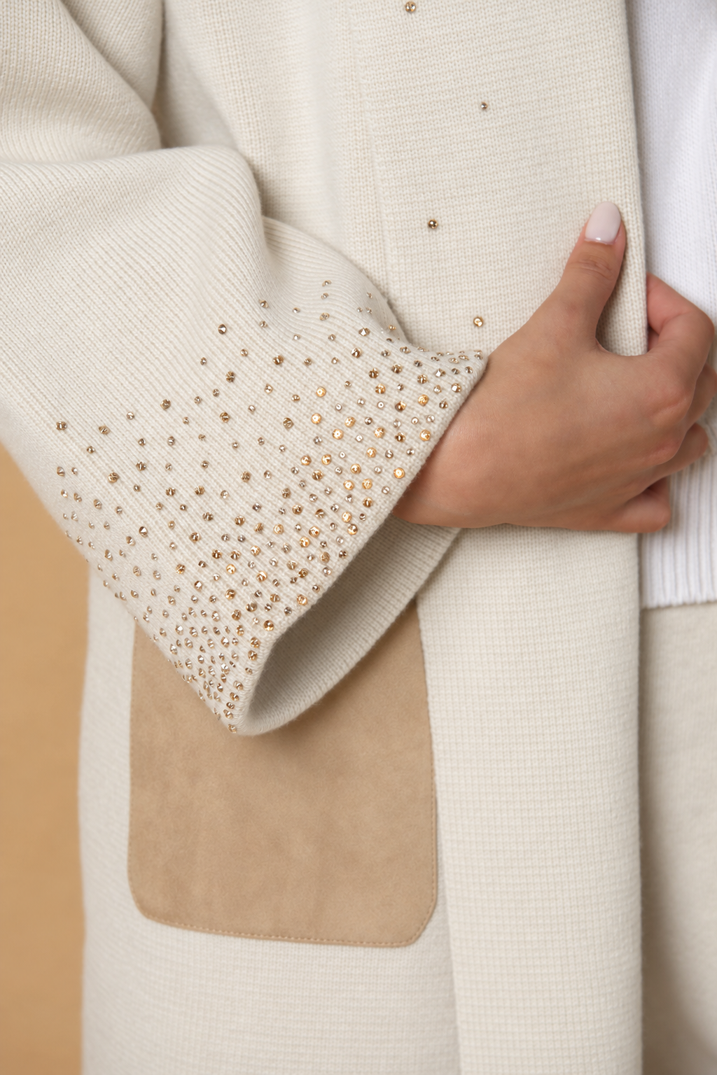 Cappotto con dettagli Swarovski