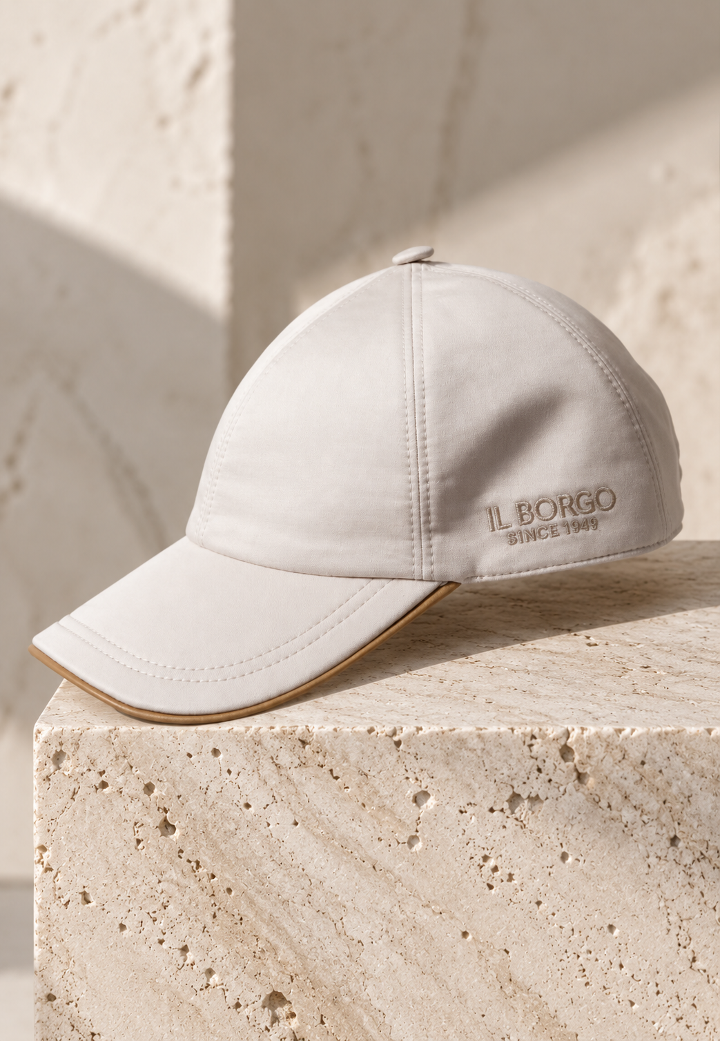 Cappellino Baseball in Cotone & profilo in Pelle