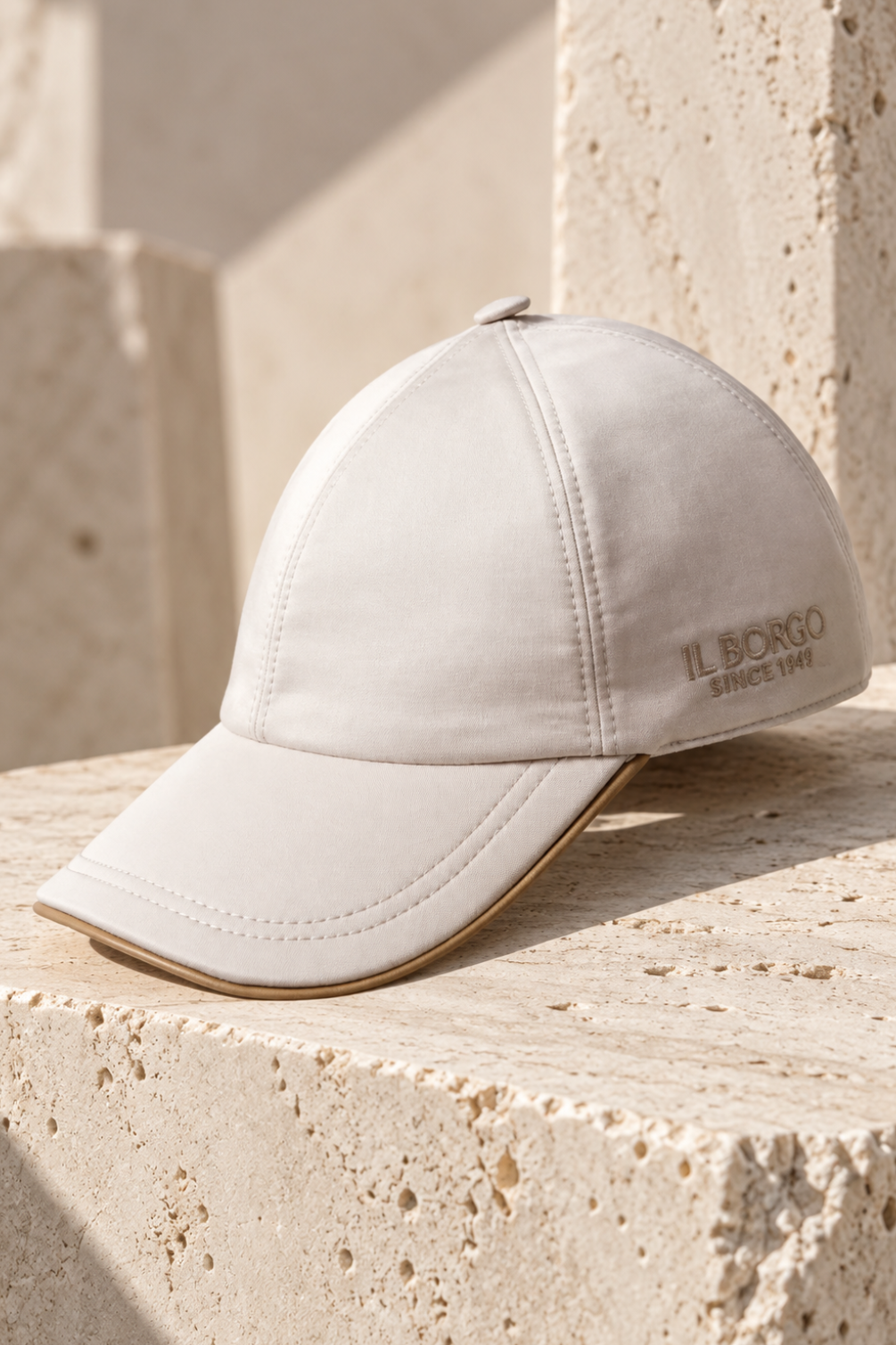 Cappellino Baseball in Cotone & profilo in Pelle