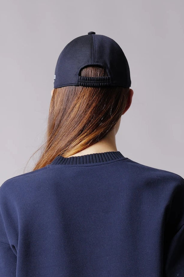 Cappellino Baseball Lana & Lino con Ricamo Celeste