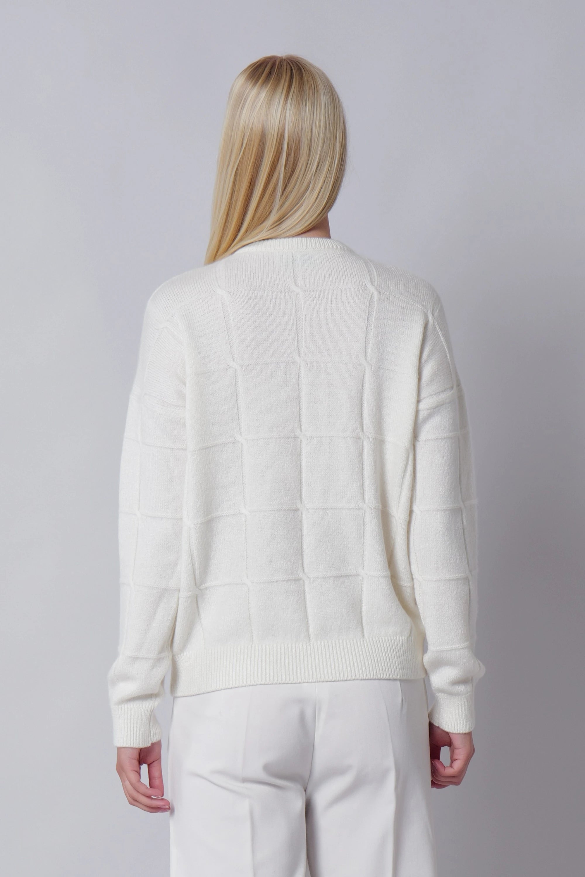 Girocollo maxi geometrico