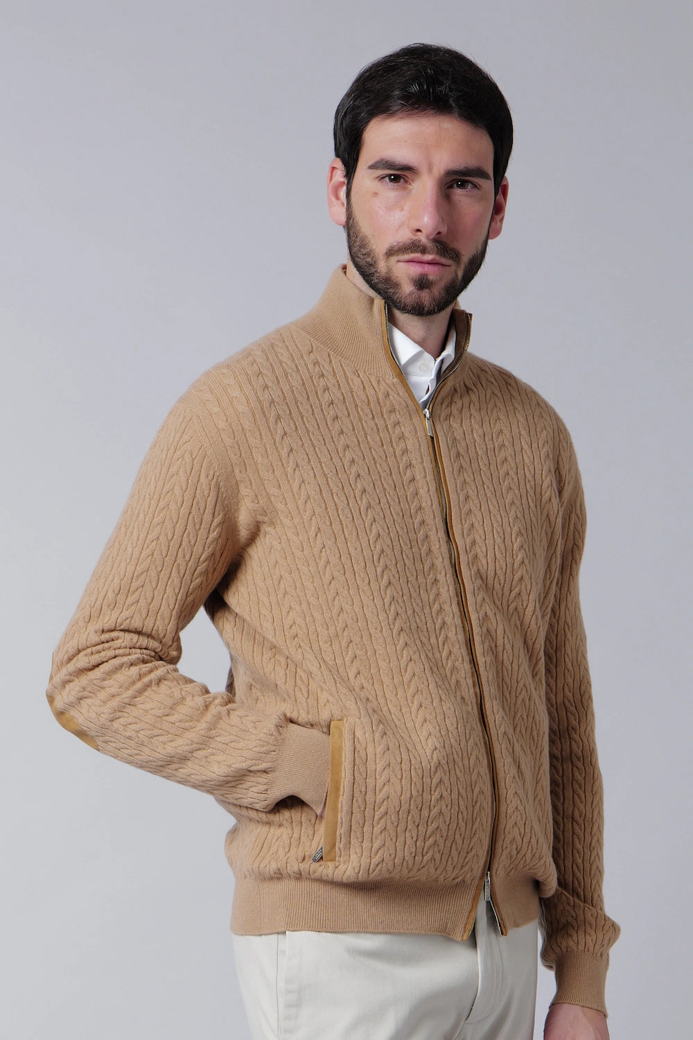 Bomber treccina baby cashmere