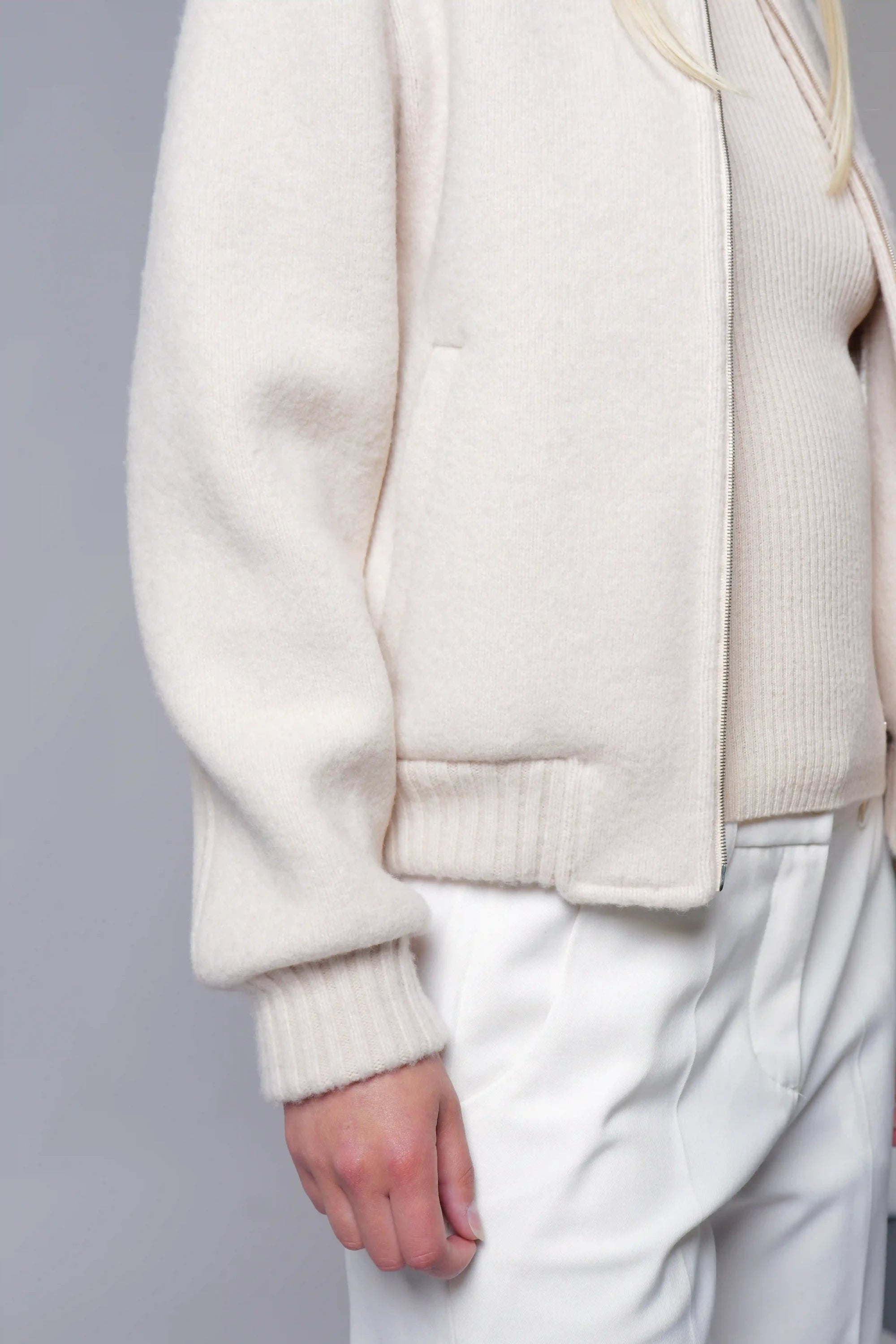 CASHMERE BOMBER JACKET